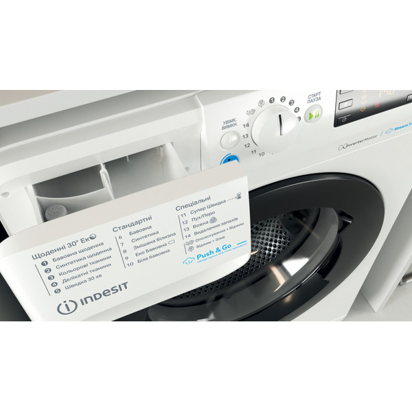 Indesit Пральна машина Соло BWSE 71293X WBV UA Білий Front loader A+++ Drawer
