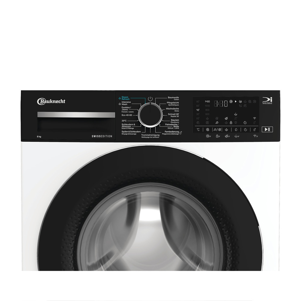 Bauknecht Waschmaschine Standgerät BKWM7108 Weiss Frontlader A Control panel