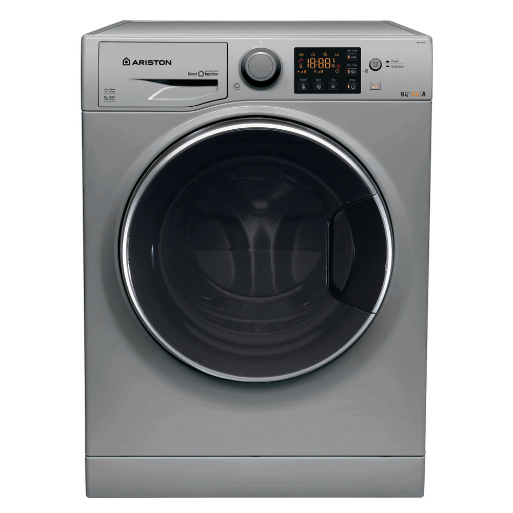 Ariston Washer dryer Free-standing RDPG 96407 JSS EG Silver Front loader Frontal