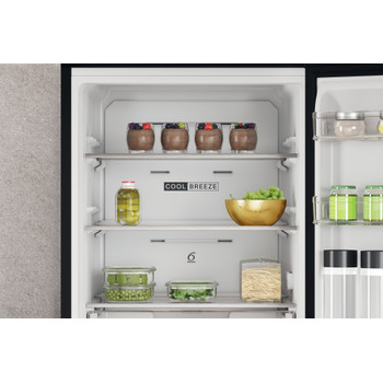 Whirlpool Kombinovaná chladnička s mrazničkou Voľne stojace W7X 83T KS Čierna/nerez 2 doors Lifestyle detail