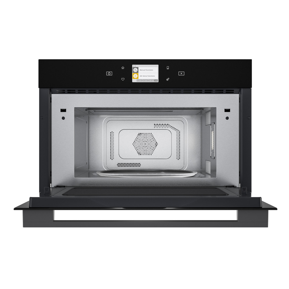 Whirlpool Four micro-ondes Encastrable W9 MD260 BSS Acier noir Electronique 31 Micro-ondes Combiné Frontal open