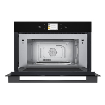 Whirlpool Four micro-ondes Encastrable W9 MD260 BSS Acier noir Electronique 31 Micro-ondes Combiné Frontal open