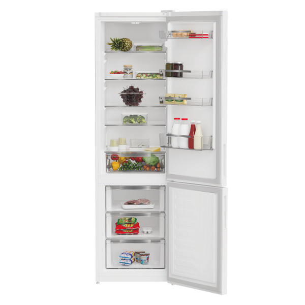 „Indesit“ Šaldytuvo / šaldiklio kombinacija Laisvai pastatoma INKS 1401 W4E White - ARC P1 2 doors Lifestyle frontal open