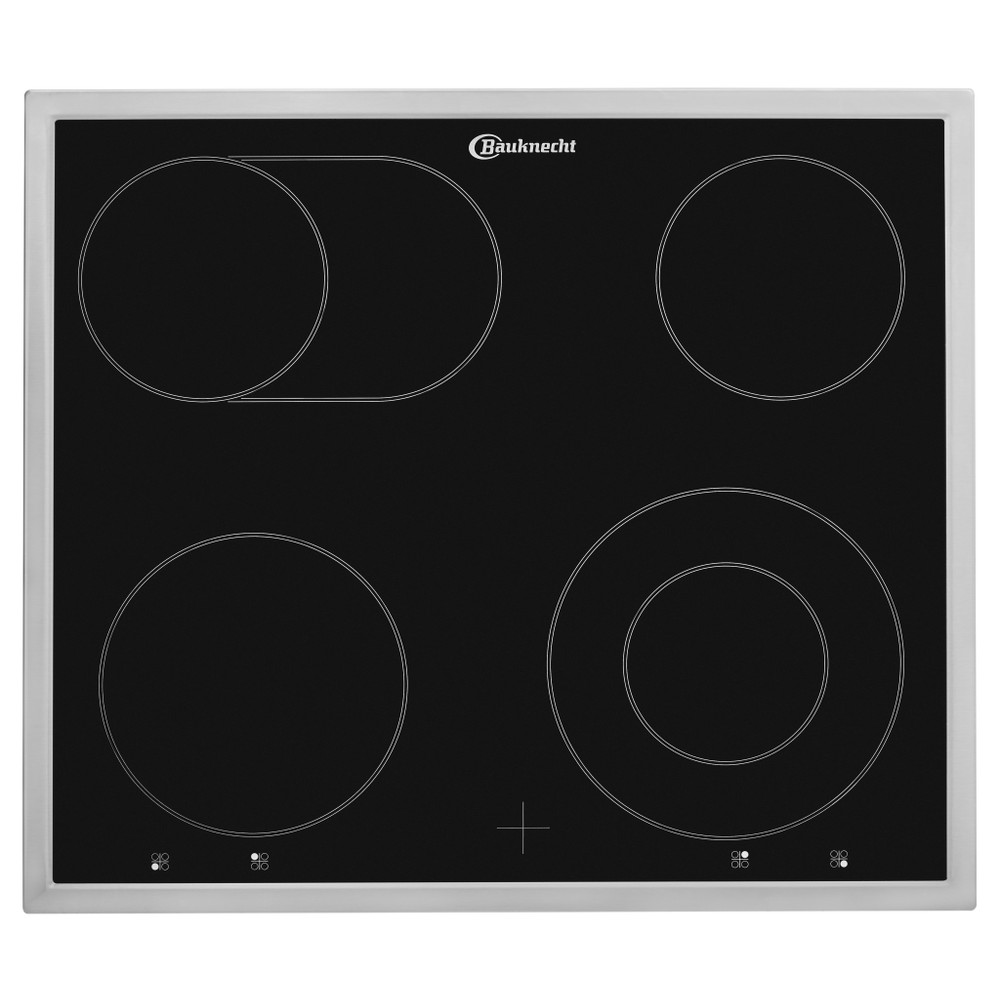 Bauknecht Piano cottura CHR 6642 IN Nero Radiant vitroceramic Frontal