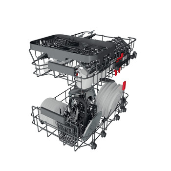 Whirlpool Myčka nádobí Volně stojící WSFO 3T125 6PC X Volně stojící E Technical Translucent