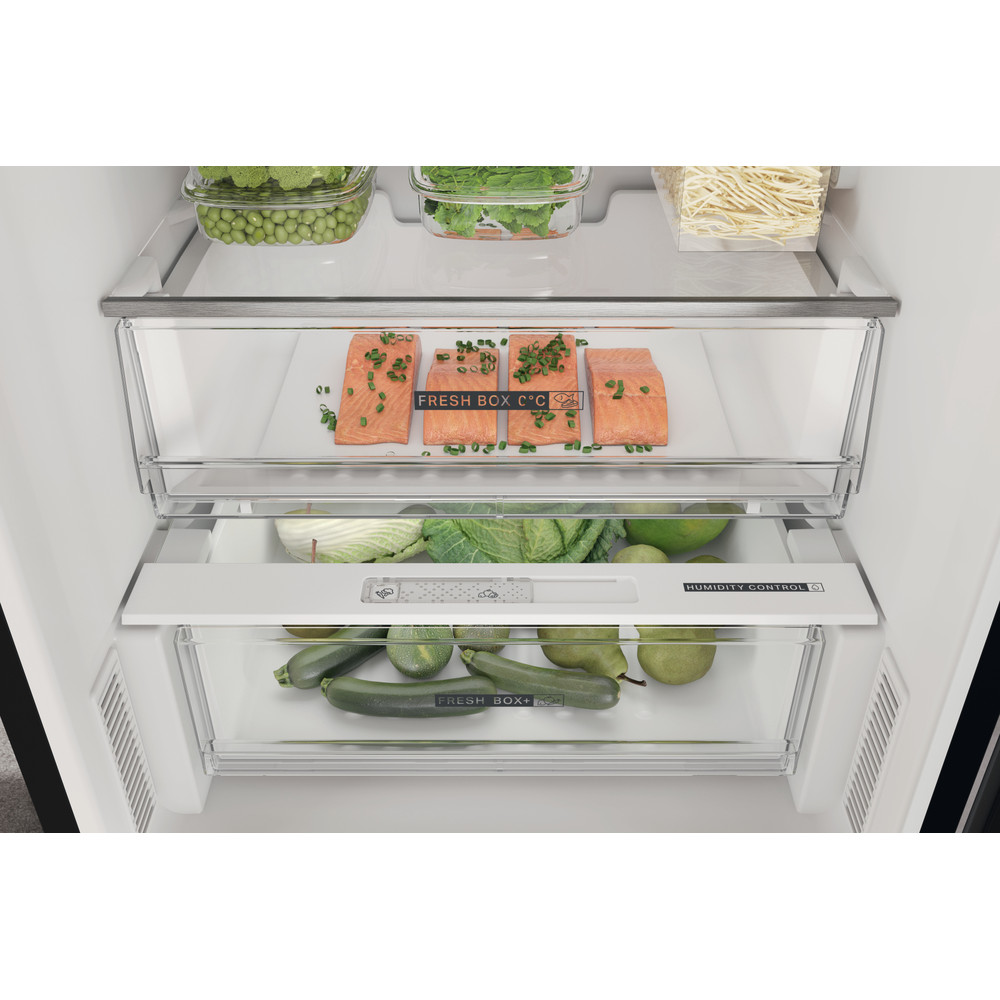 Whirlpool Racitor-congelator combinat Independent W7X 82O K Negru 2 doors Drawer