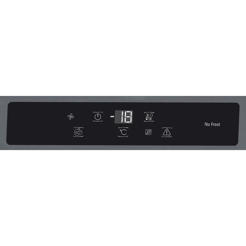 Hotpoint Freezer Free-standing UH6 F2C G Graphite Control panel