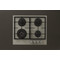 Whirlpool Plīts virsma AKTL 629/S Silver Dawn Gāzes Frontal
