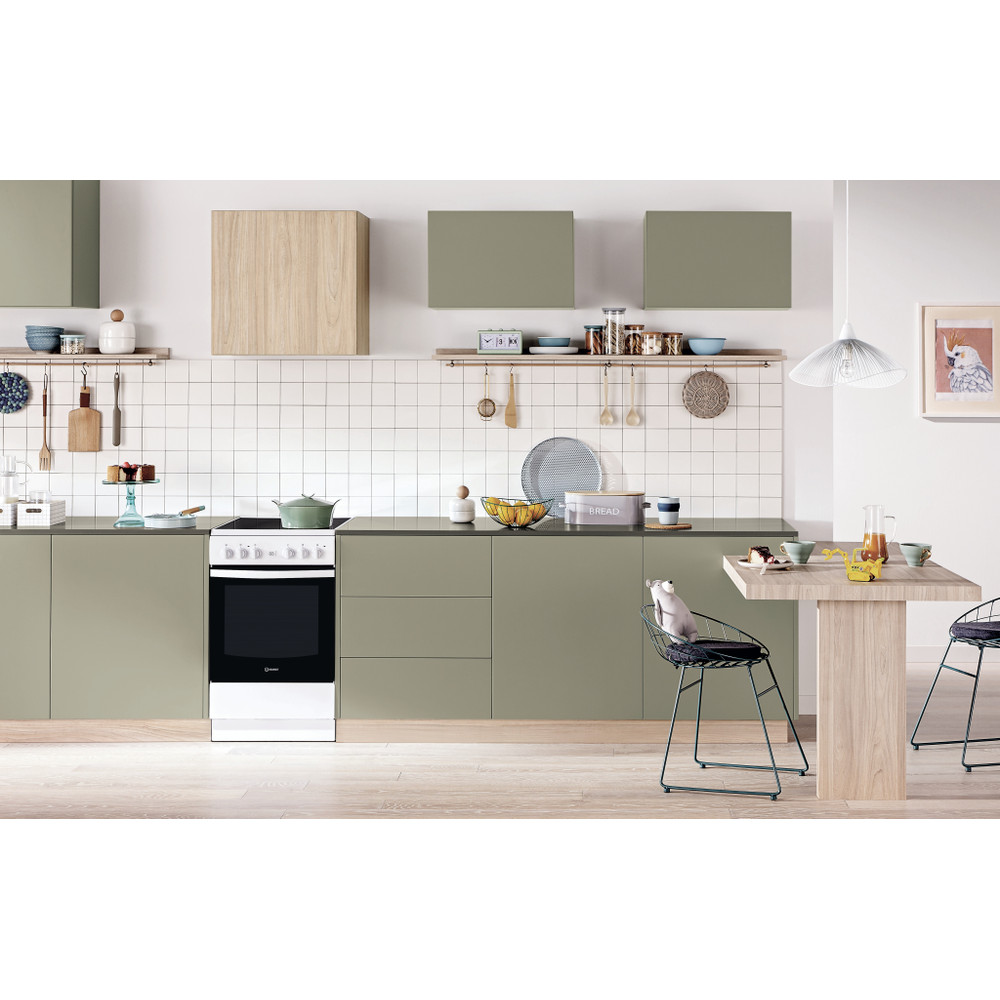 „Indesit“ Viryklė IS5V8GMW/E Balta Electrical Lifestyle frontal