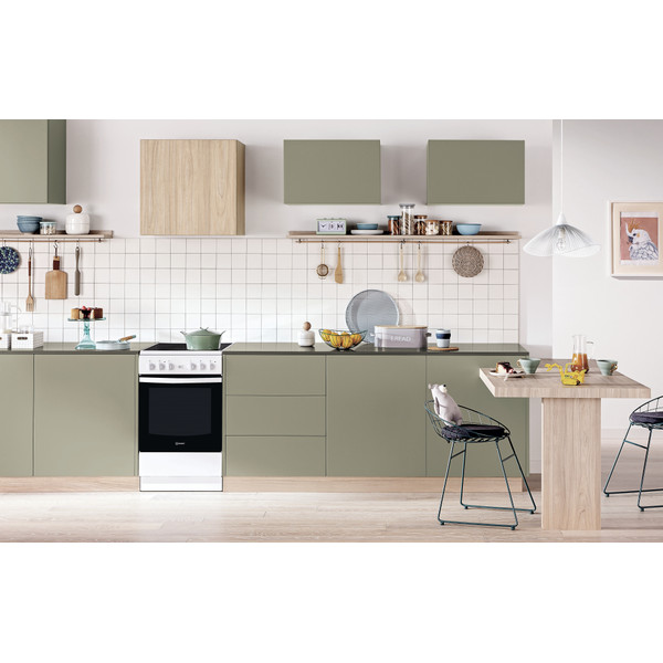 „Indesit“ Viryklė IS5V8GMW/E Balta Electrical Lifestyle frontal