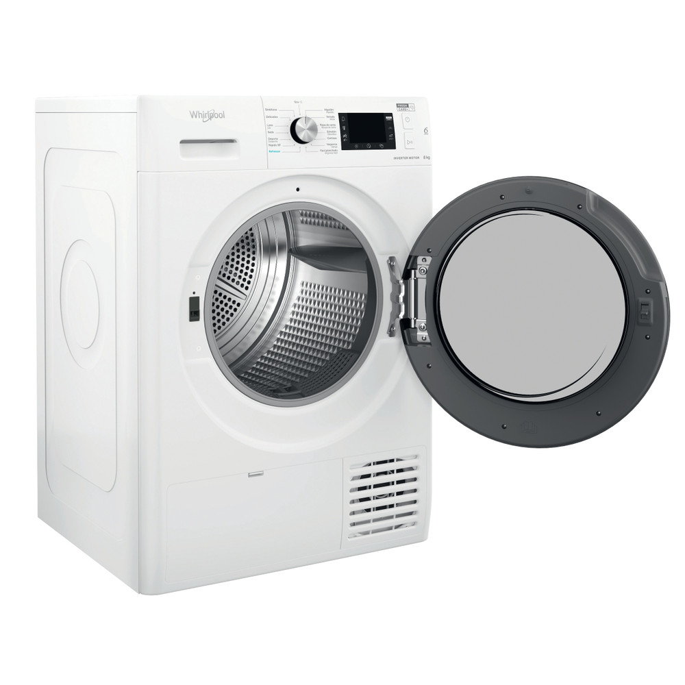 Whirlpool Secador FFT M22 8X3B SPT Branco Perspective open