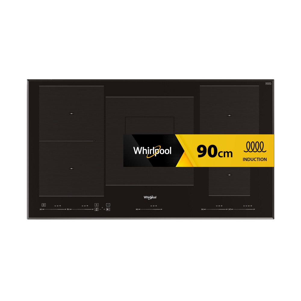Whirlpool Kookplaat WT 1090 BA Zwart Induction vitroceramic Frontal