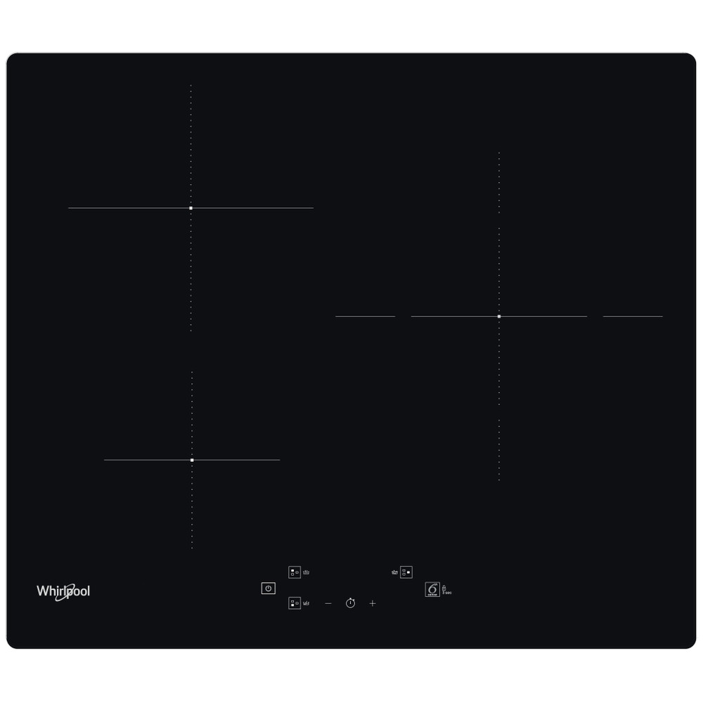 Whirlpool Encimera WS Q5760 NE Negro Induction vitroceramic Frontal