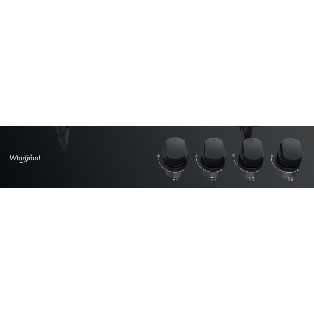 Whirlpool Table de cuisson GOB 616/NB Noir Gaz Control panel