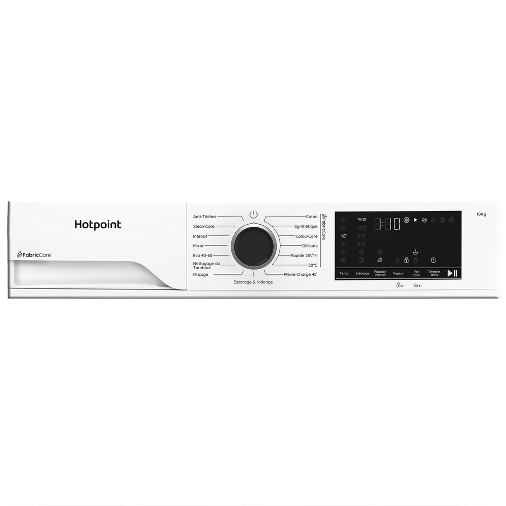 Hotpoint Lave-linge Pose-libre HB 103 CARE FR Blanc Lave-linge frontal A Program