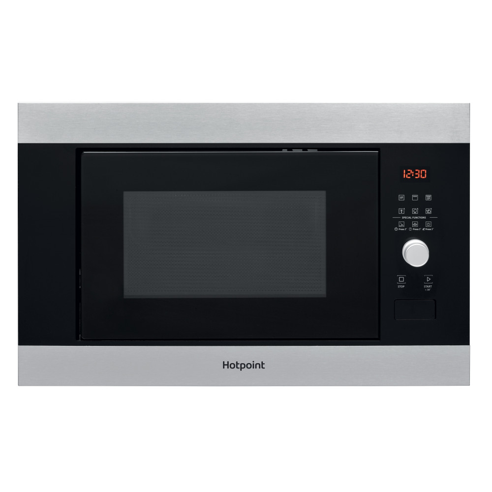 Hotpoint Microwave Built-in MF25G IX H Inox Electronic 25 MW+Grill function 900 Frontal