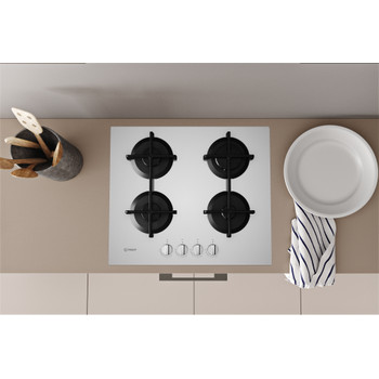 Indesit Placa ING 61T/WH Branco Gás Lifestyle frontal