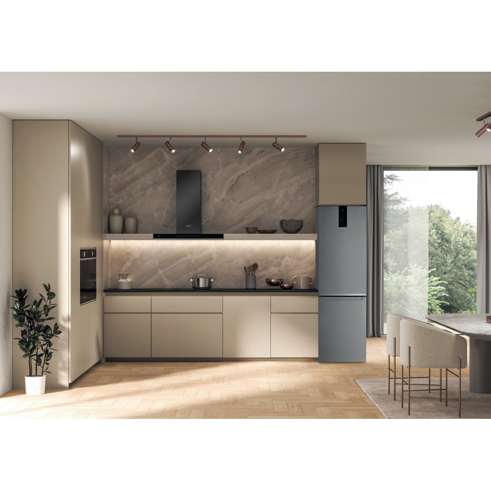 Whirlpool Hűtő/fagyasztó kombináció Szabadonálló W9M 841A OX Optic Inox 2 doors Lifestyle frontal