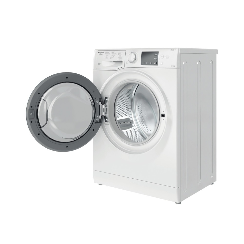 Hotpoint_Ariston Lavadora secadora Libre instalación RDG 964348 WD V SPT Blanco Cargador frontal Perspective open