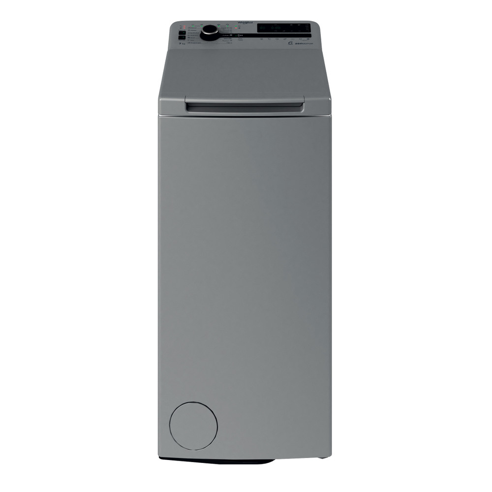 Whirlpool Maşină de spălat rufe Independent TDLRS 7232BS EU Silver Încărcare Verticală D Frontal