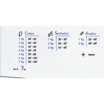 Indesit Droger IDV 75 (EU) Wit Program