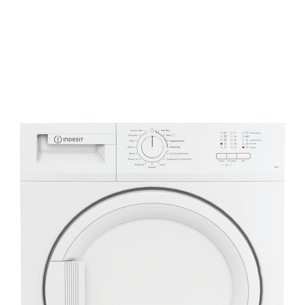Indesit Dryer C YD C82 WWGL UK White Control panel