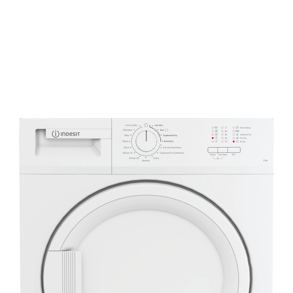 Indesit Dryer C YD C82 WWGL UK White Control panel
