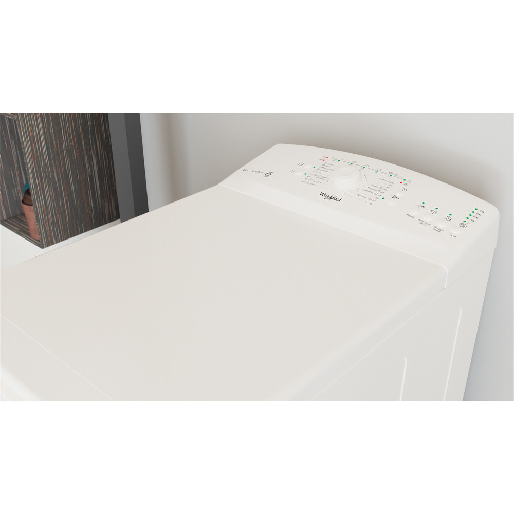Whirlpool Пральна машина Соло TDLR 6040L EU/N Білий Top loader відсутній Lifestyle perspective