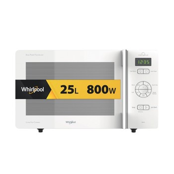 Whirlpool Mikrobølgeovn Frittstående MCP 345 WH Hvit Elektronisk 25 Mikro + grillfunksjon 800 Frontal