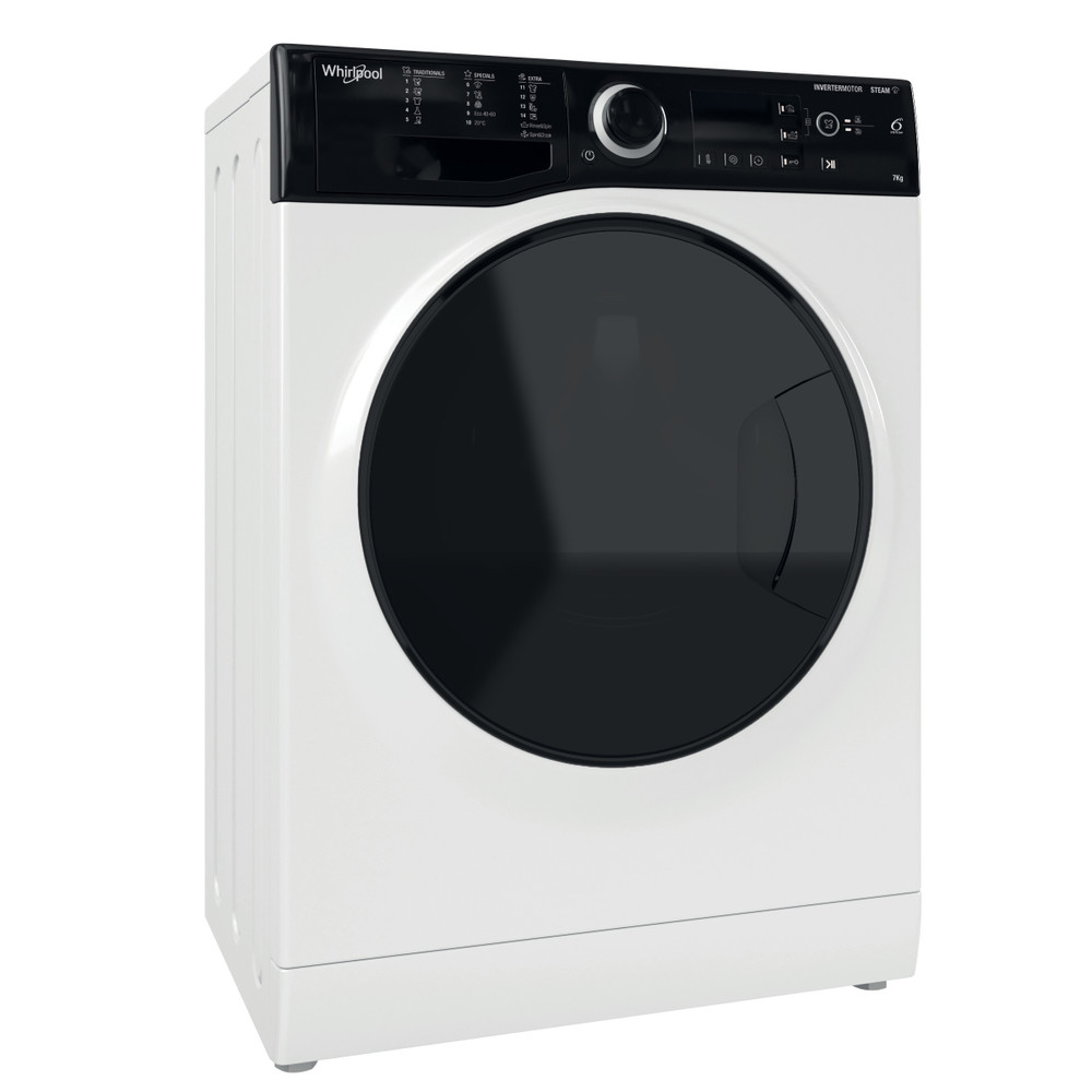 Whirlpool Práčka Voľne stojace WRSB 7259 D EU Biela Spredu plnená B Perspective