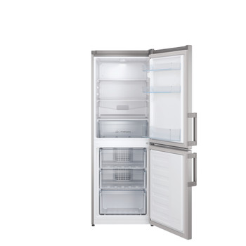 Indesit Koel/vriescombinatie Vrijstaand IB55 532 X ARC 764 Manhattan Gray 2 deuren Frontal open