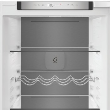 Whirlpool Kombinovaná chladnička s mrazničkou Vestavné WHK2 5293 B5E1 Zinc Metal 2 doors Control panel