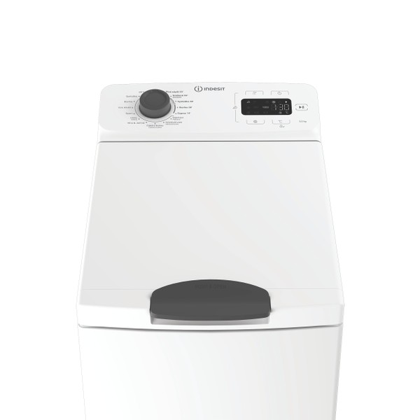Indesit Pračka Volně stojící TI5512EGMTCS Bílá Vrchem plněná B Control panel