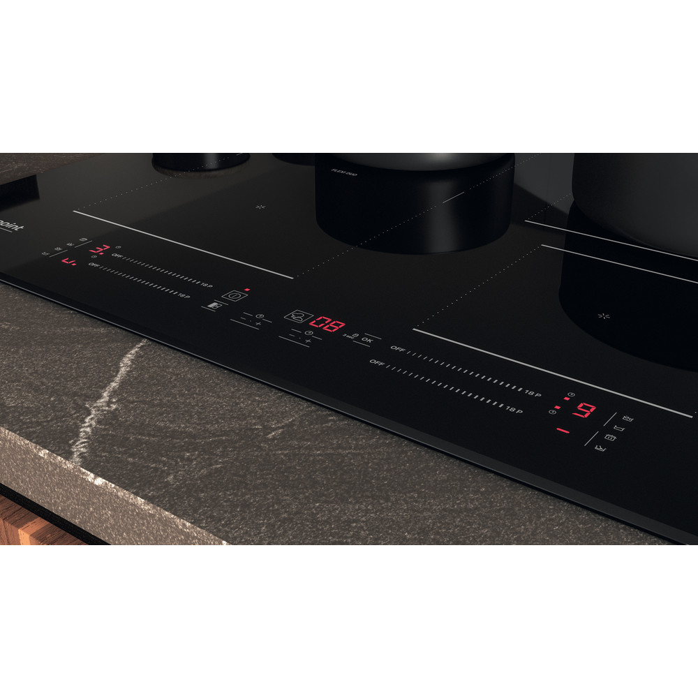 Hotpoint_Ariston Placa HS 1865C CPBF Preto Induction vitroceramic Control panel