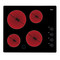 Whirlpool Hob AKM 9010/NE Black Radiant vitroceramic Frontal