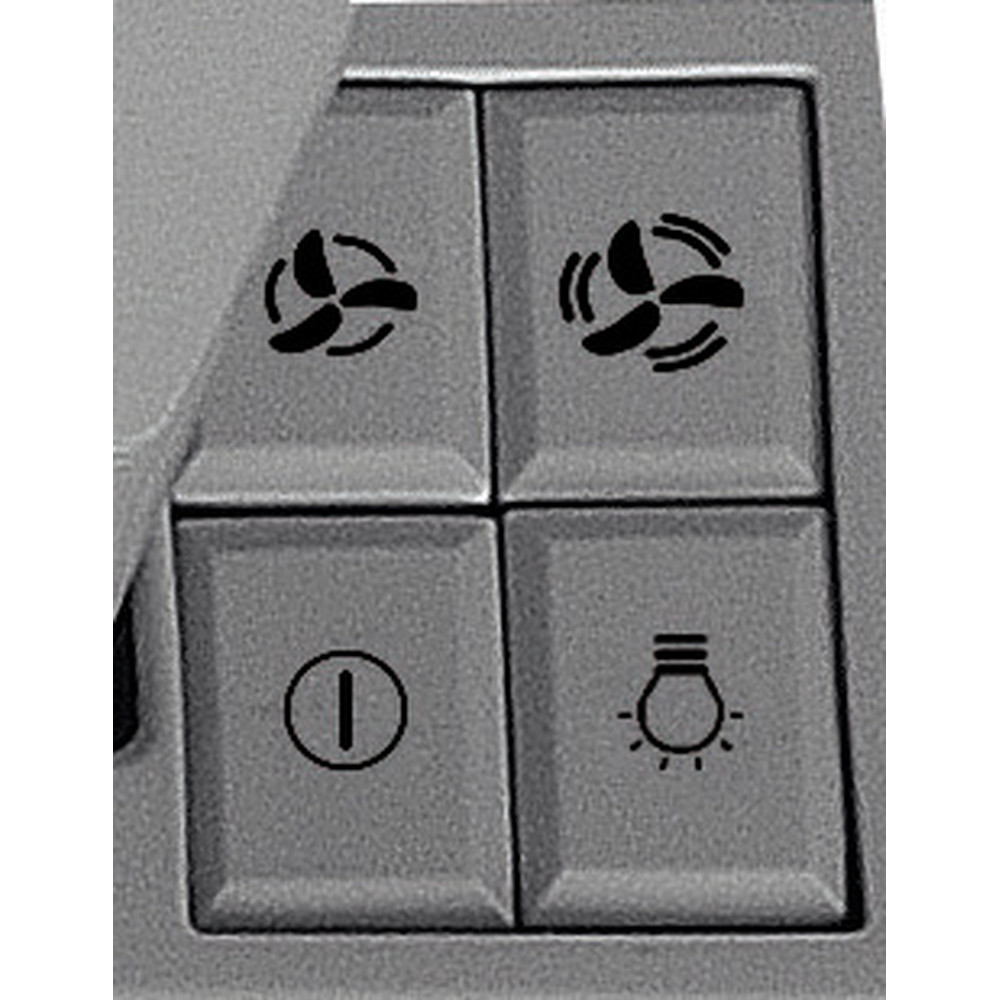 Bauknecht Hotte Appareil encastrable DBAH 65 LM X Gris Appareil encastrable Mécanique Control panel