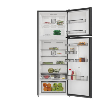 Whirlpool Kombinovaná chladnička s mrazničkou Voľne stojace WHD2 6473 X5E ARC 764 Manhattan Gray 2 doors Lifestyle frontal open