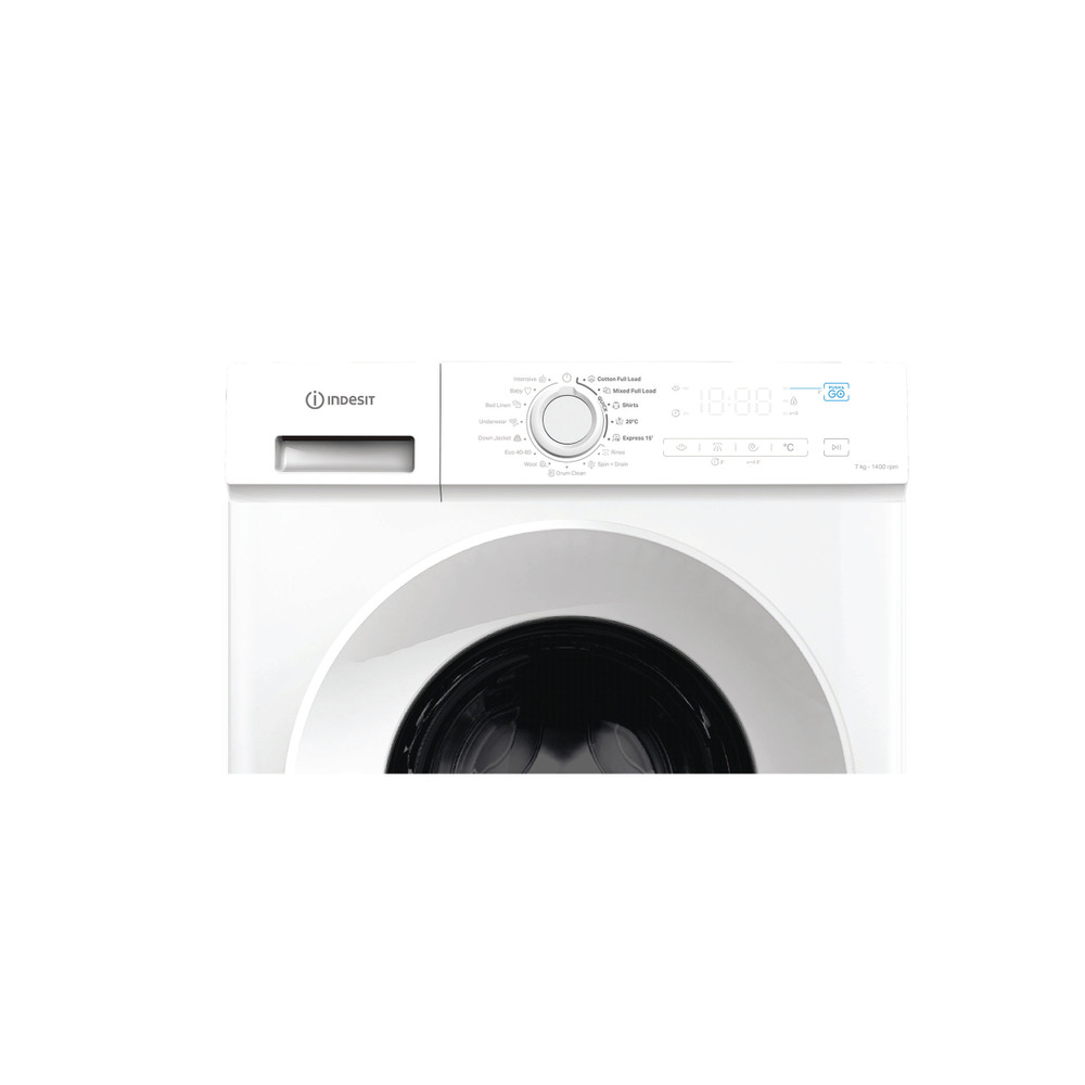 Indesit Wasmachine Vrijstaand IMA 764 MY TIME BE Wit Voorlader A Control panel