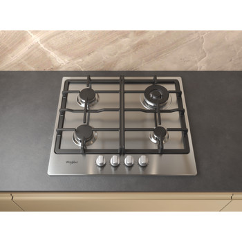 Whirlpool Варильна поверхня TGML 661 IX R Нержавіюча сталь Газова Lifestyle frontal top down