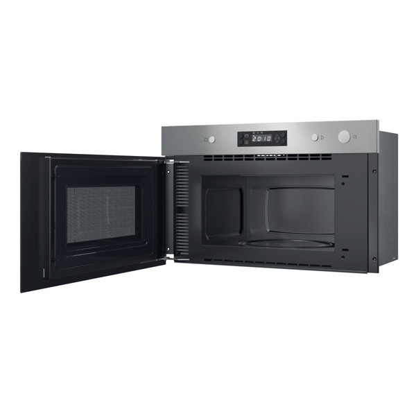 Indesit Φούρνος μικροκυμάτων Εντοιχιζόμενο IM K11 X Ανοξείδωτο ατσάλι Ηλεκτρονική 22 Μόνο MW 750 Perspective open