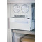 Whirlpool Fridge-Freezer Combination Free-standing W84BE 72 X UK 2 Inox 2 doors Perspective