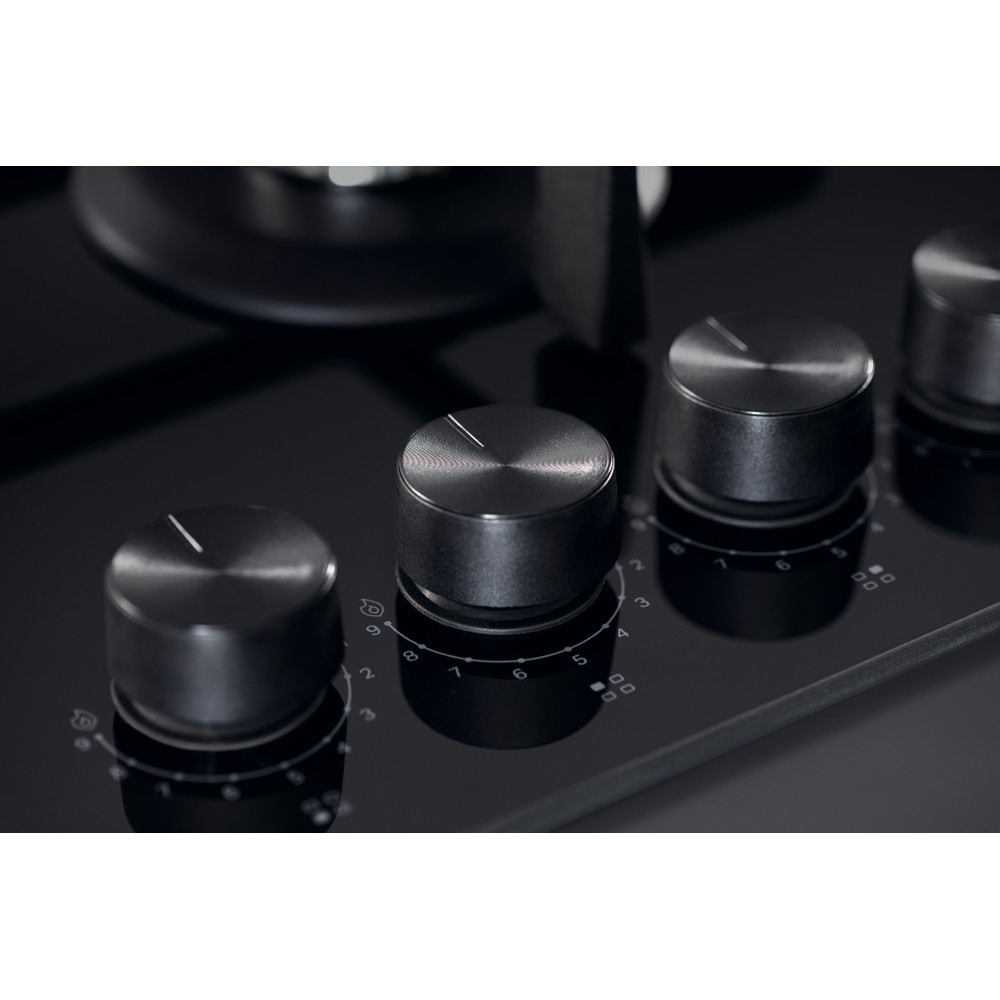 Whirlpool Hob GOWL 628/NB Black Gas Lifestyle control panel