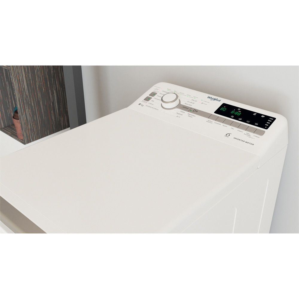 Whirlpool Tvättmaskin Fristående TDLR 6251BS FN White Top loader B Lifestyle perspective