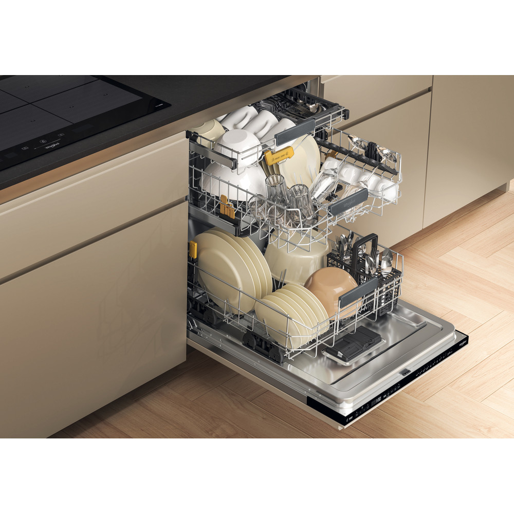 Whirlpool Dishwasher Built-in W8IB15M6L UK Full-integrated B Lifestyle perspective open