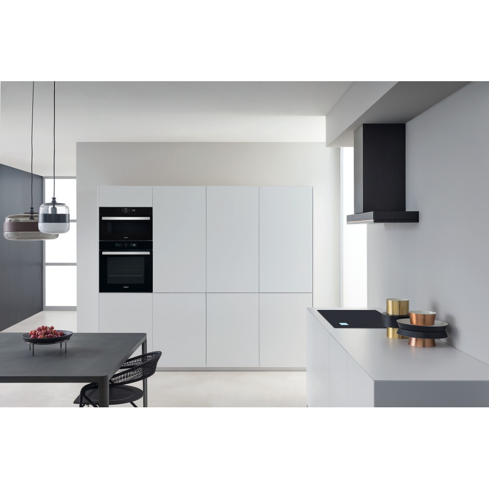 Whirlpool Mikrohullámú sütő Beépíthető AMW 730/NB Fekete Elektromos 31 Mikrohullám+Grill funkció 1000 Lifestyle frontal