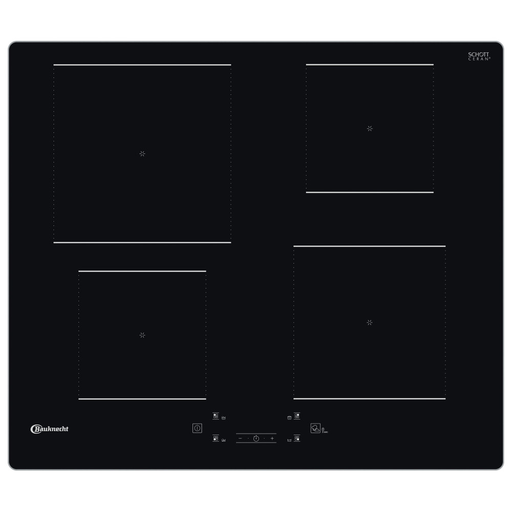Bauknecht Table de cuisson BQ 2360S AL Noir Induction vitroceramic Frontal