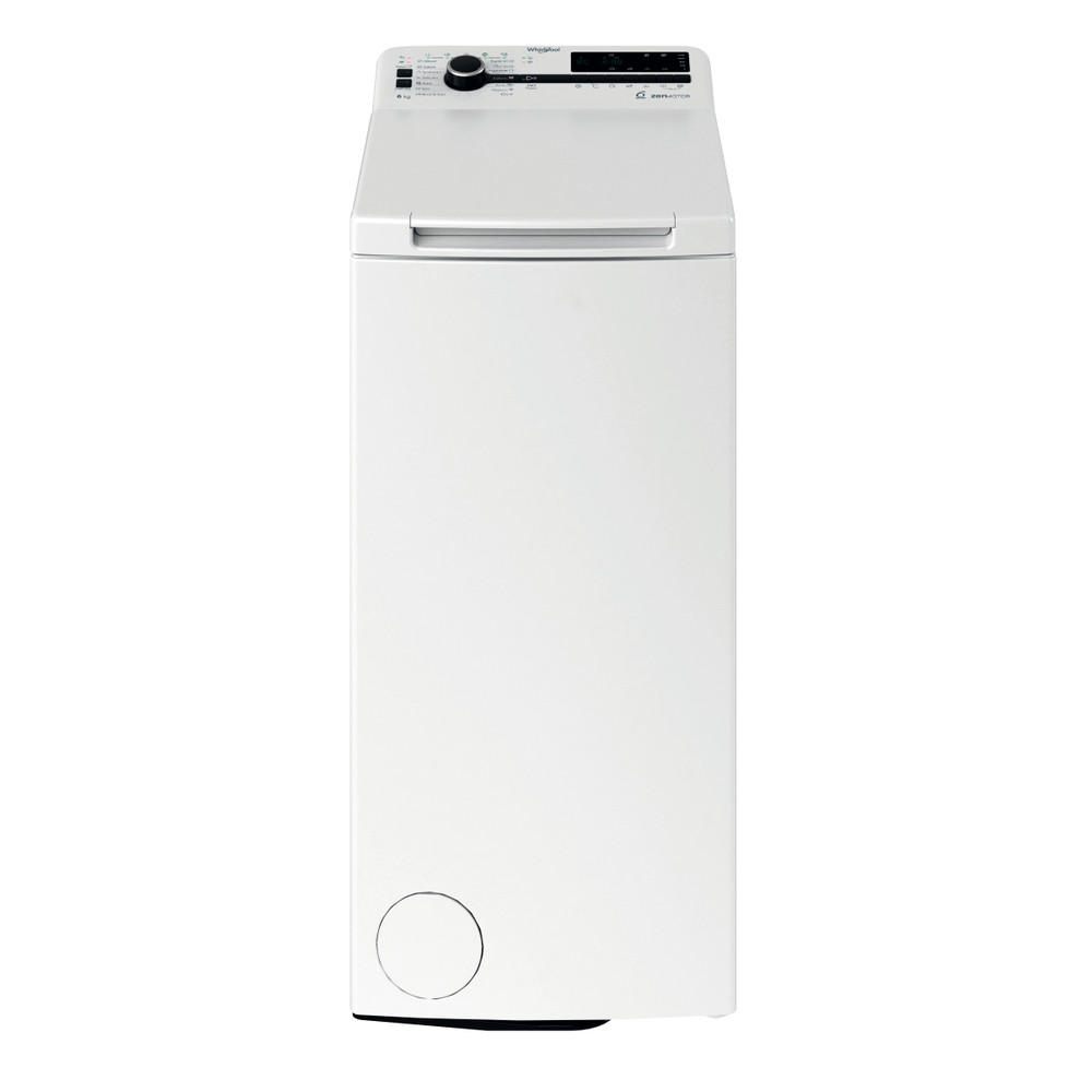 Whirlpool Mosógép Szabadonálló TDLRB 6252BS EU/N Fehér Felültöltős B Frontal