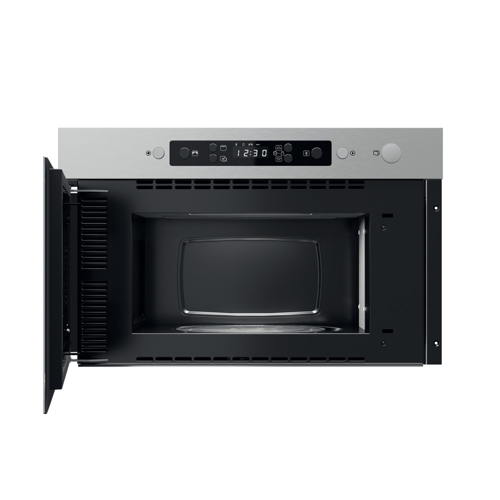 Whirlpool Mikrohullámú sütő Beépíthető MBNA920X Rozsdamentes acél Elektromos 22 Mikrohullám+Grill funkció 750 Frontal open