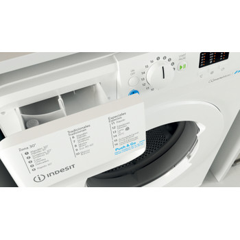 Indesit Lavadora Libre instalación BWA 81285X W SPT N Blanco Cargador frontal B Drawer