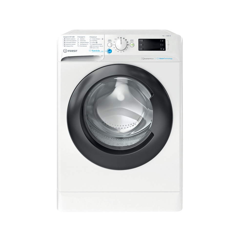 Indesit Пральна машина Соло BWSE 71293X WBV UA Білий Front loader A+++ Frontal